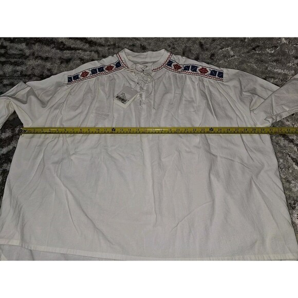 Xirena Lyric Top White Canvas Size Small Cotton Oversized Embroidered Blouse New - Picture 15 of 16